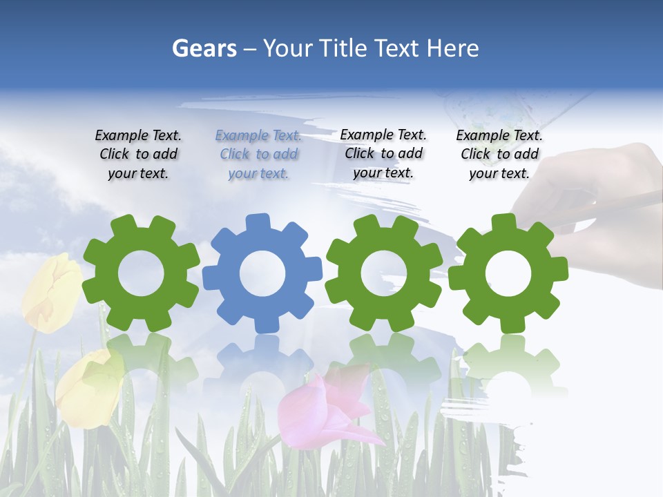 Lilac Paper Flora PowerPoint Template