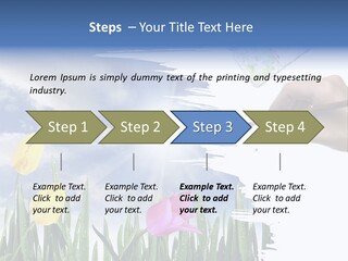 Lilac Paper Flora PowerPoint Template