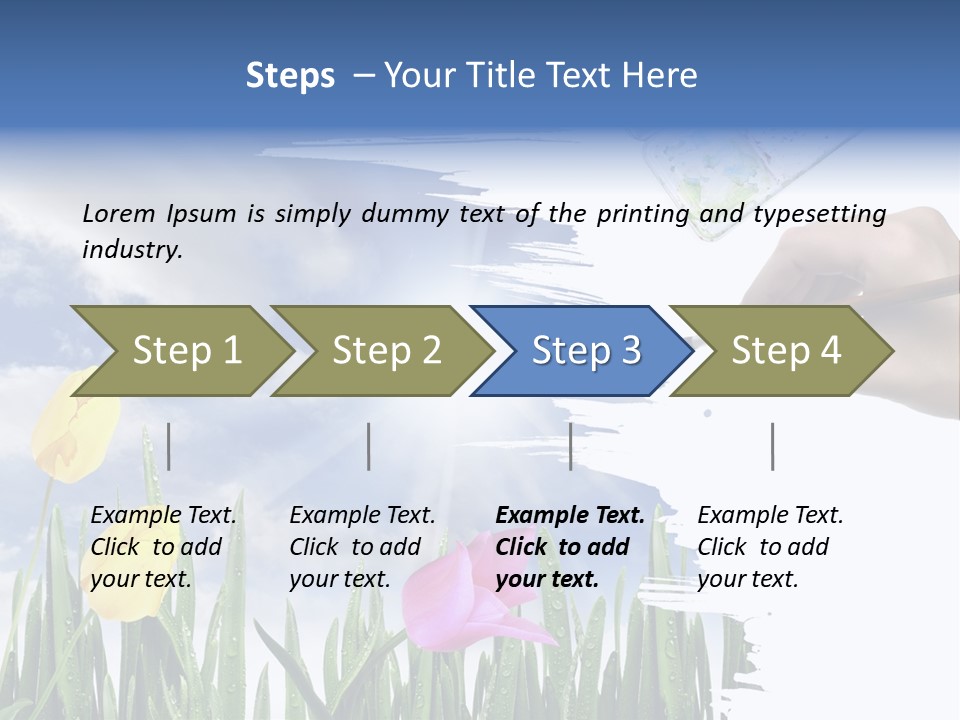 Lilac Paper Flora PowerPoint Template