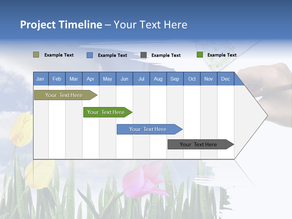 Lilac Paper Flora PowerPoint Template
