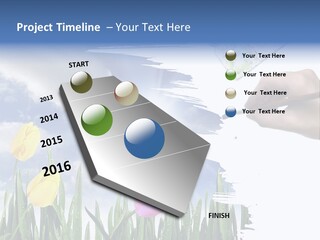 Lilac Paper Flora PowerPoint Template