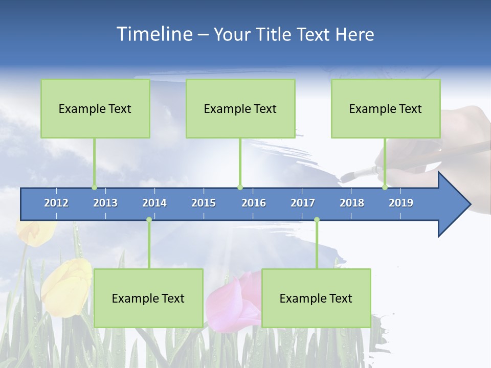 Lilac Paper Flora PowerPoint Template