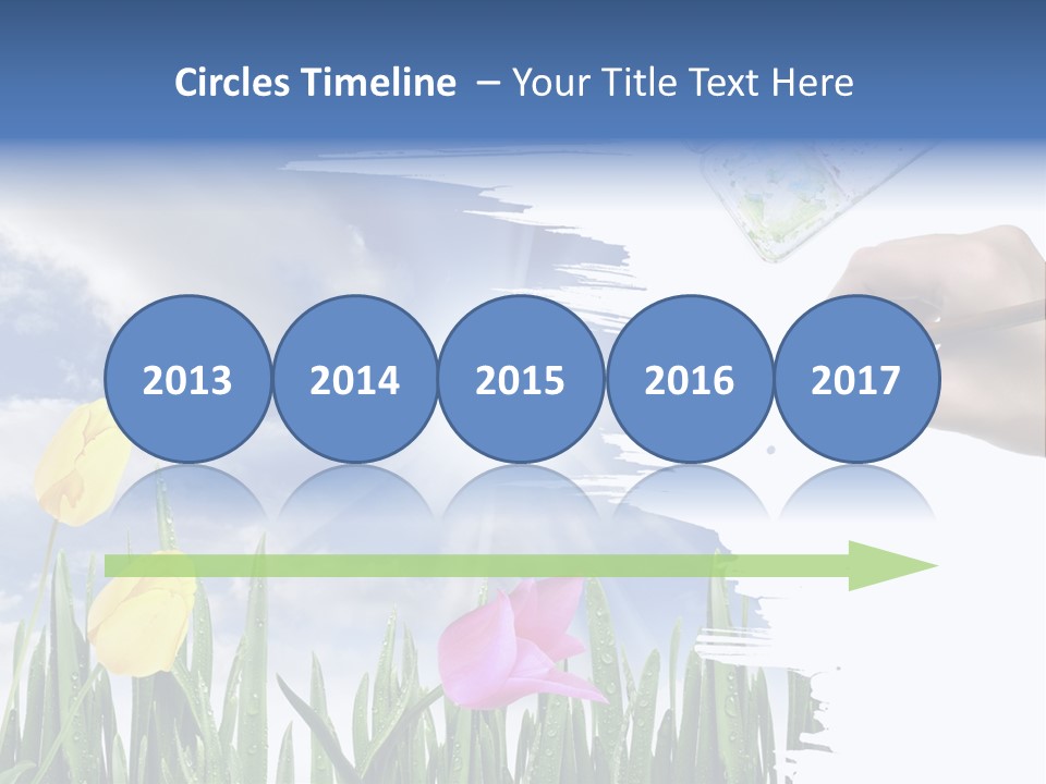 Lilac Paper Flora PowerPoint Template