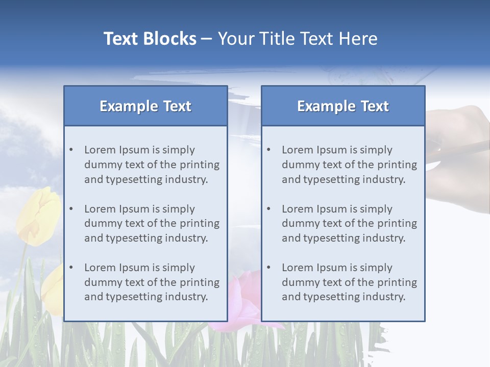 Lilac Paper Flora PowerPoint Template
