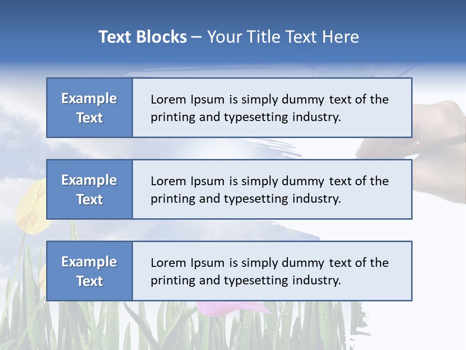 Lilac Paper Flora PowerPoint Template