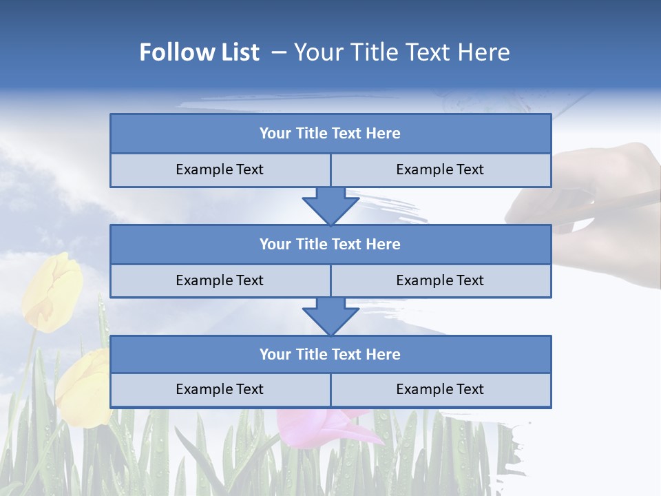 Lilac Paper Flora PowerPoint Template