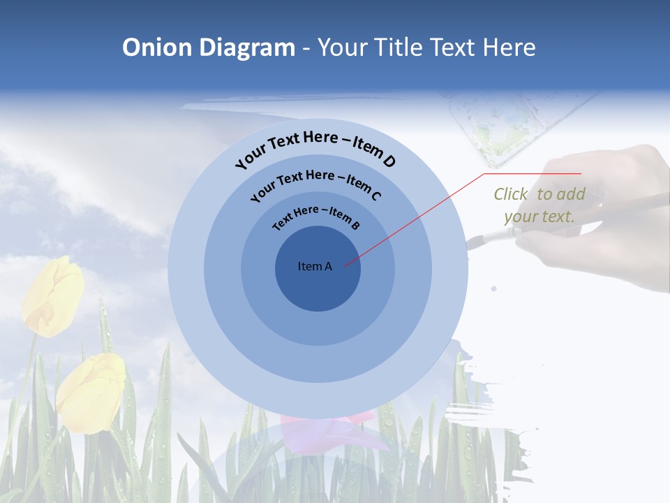 Lilac Paper Flora PowerPoint Template
