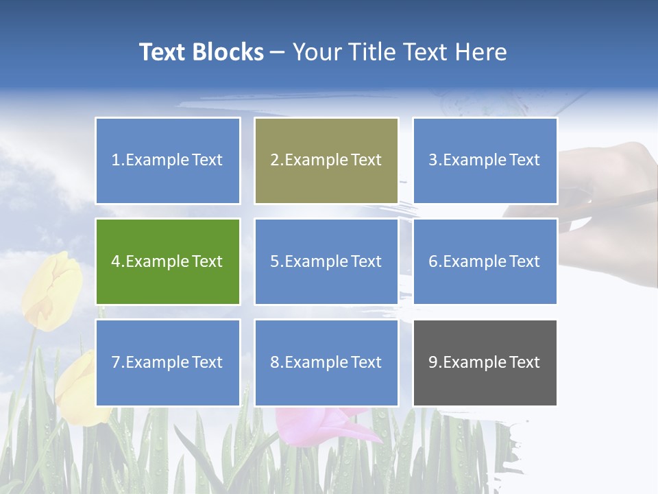 Lilac Paper Flora PowerPoint Template