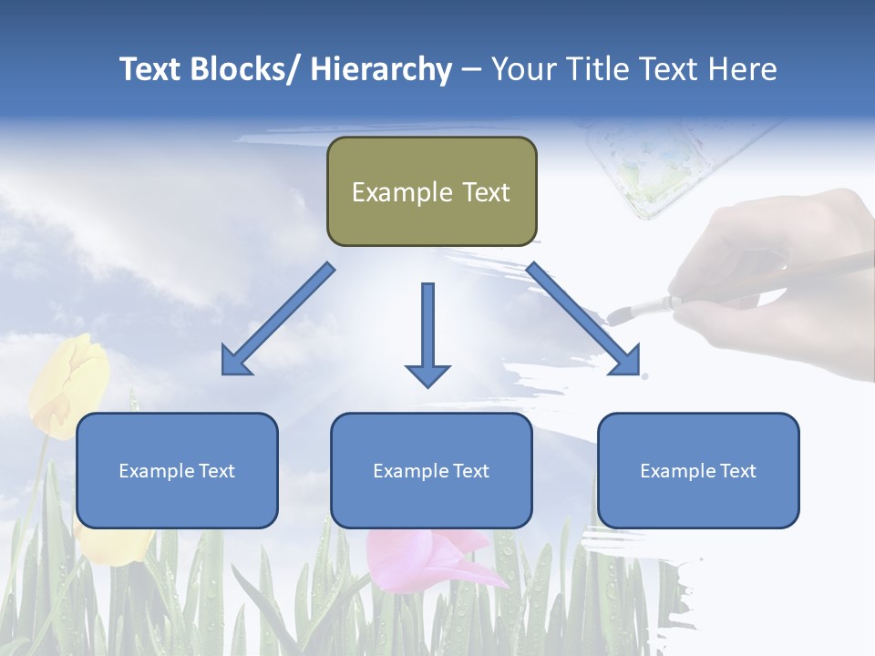Lilac Paper Flora PowerPoint Template