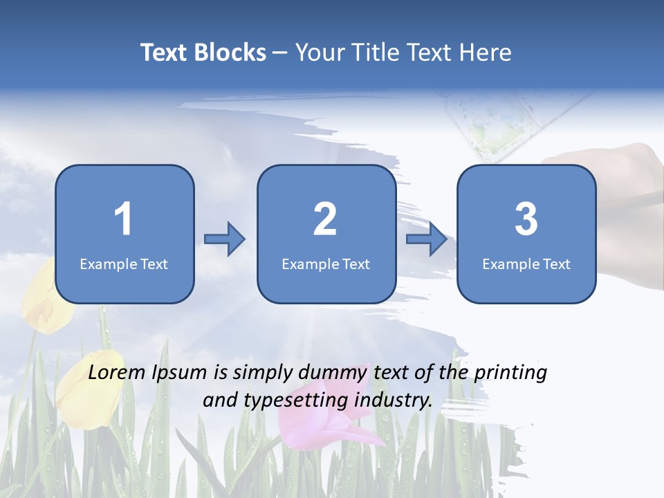 Lilac Paper Flora PowerPoint Template
