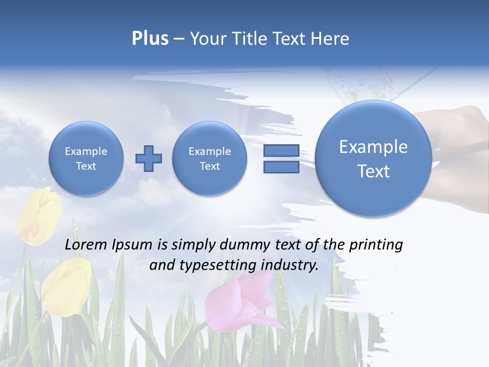 Lilac Paper Flora PowerPoint Template