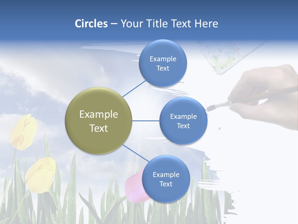 Lilac Paper Flora PowerPoint Template