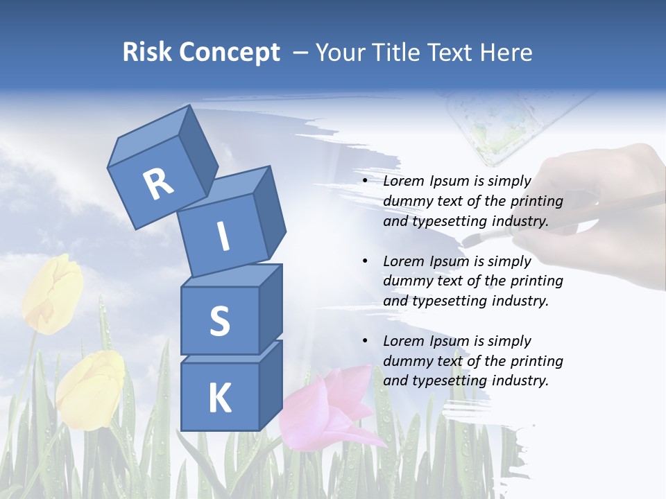 Lilac Paper Flora PowerPoint Template