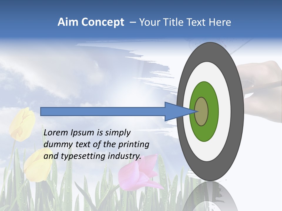 Lilac Paper Flora PowerPoint Template