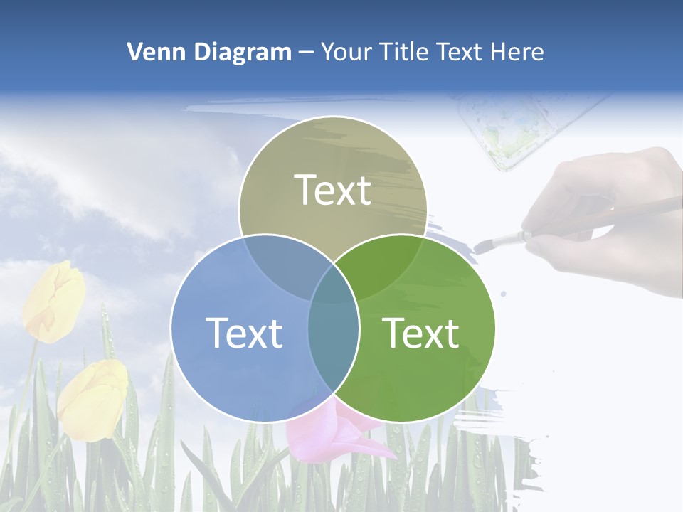 Lilac Paper Flora PowerPoint Template