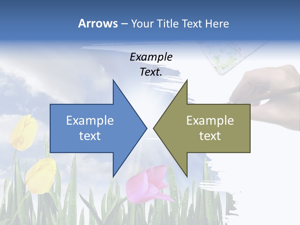 Lilac Paper Flora PowerPoint Template