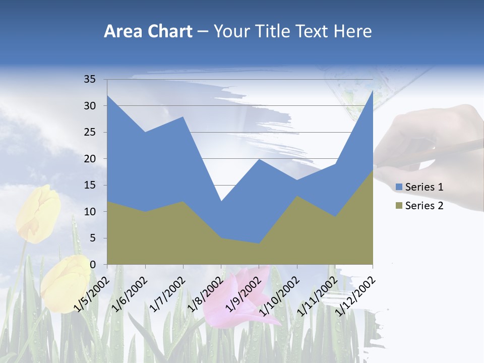 Lilac Paper Flora PowerPoint Template