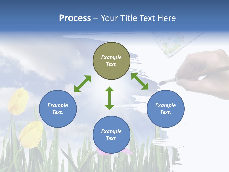 Lilac Paper Flora PowerPoint Template