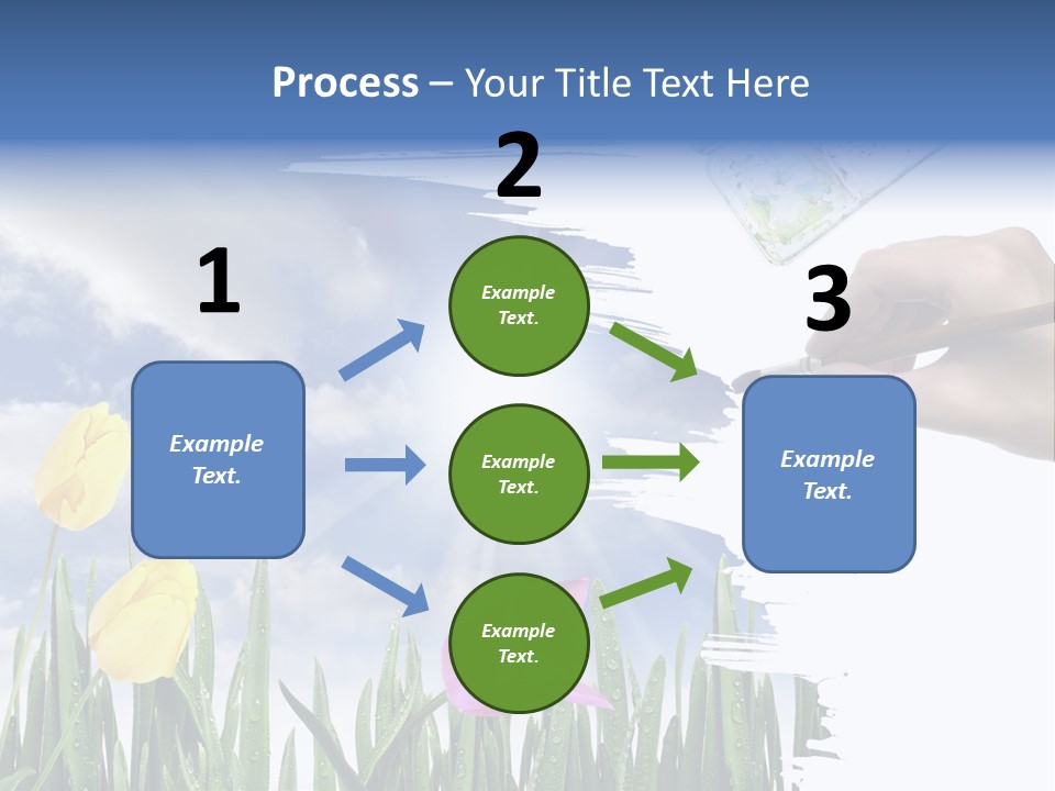Lilac Paper Flora PowerPoint Template