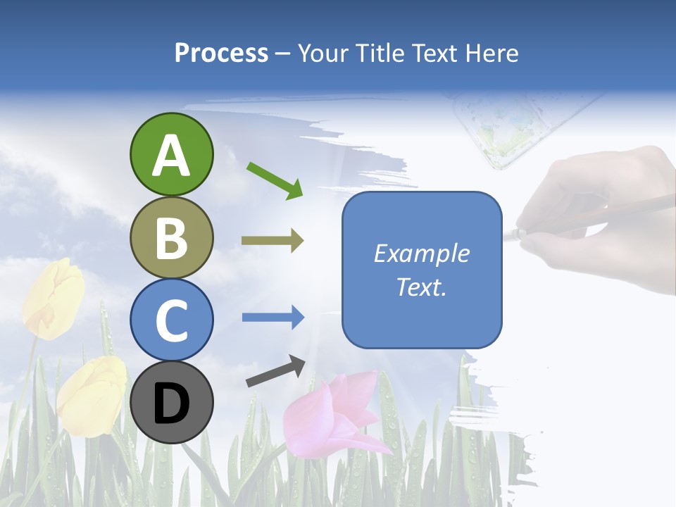 Lilac Paper Flora PowerPoint Template