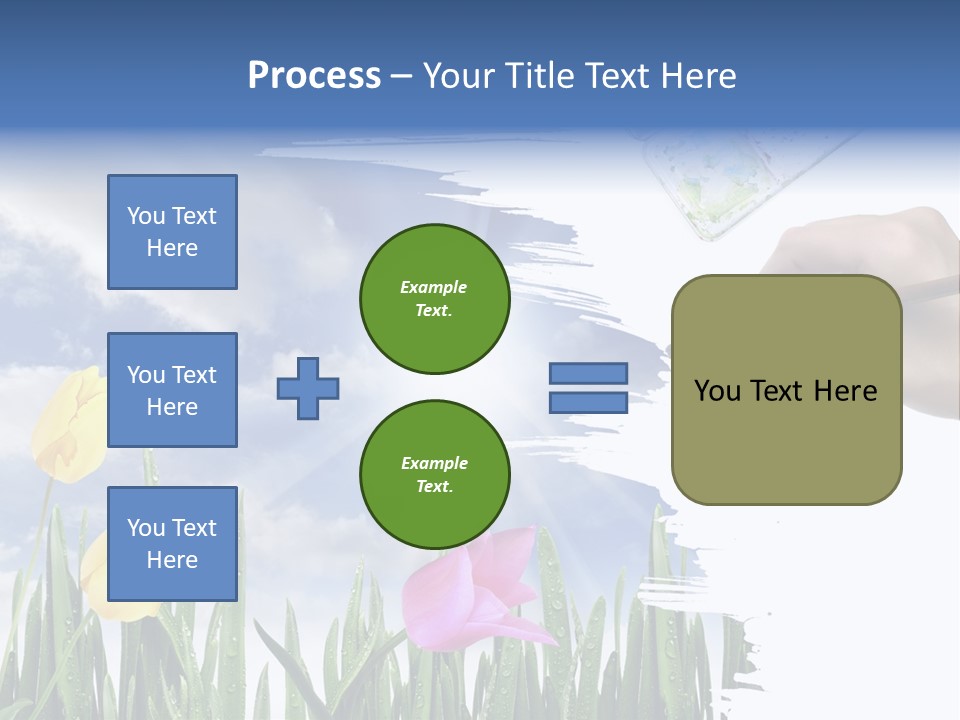 Lilac Paper Flora PowerPoint Template