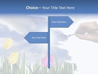 Lilac Paper Flora PowerPoint Template