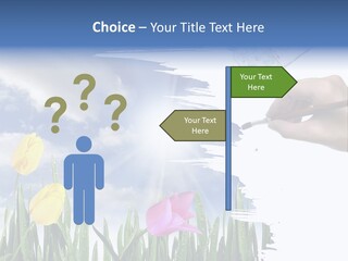 Lilac Paper Flora PowerPoint Template