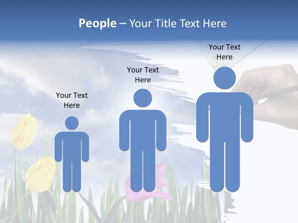 Lilac Paper Flora PowerPoint Template