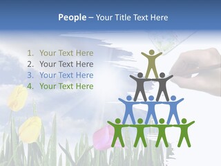 Lilac Paper Flora PowerPoint Template