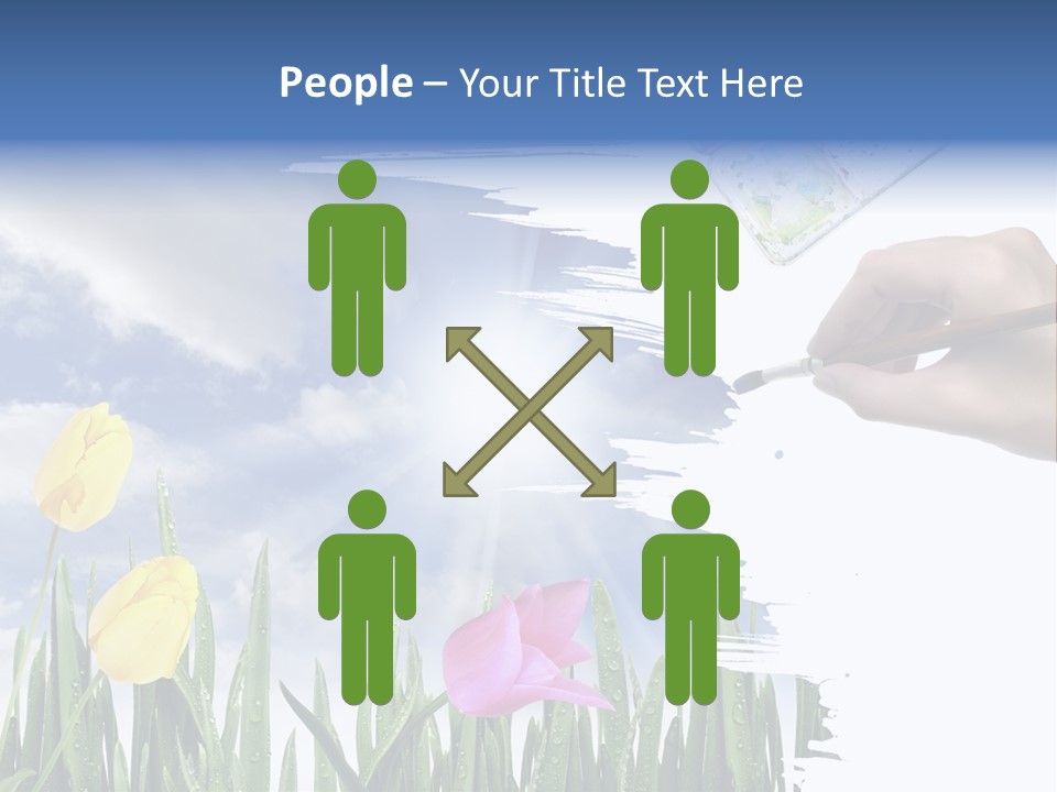 Lilac Paper Flora PowerPoint Template