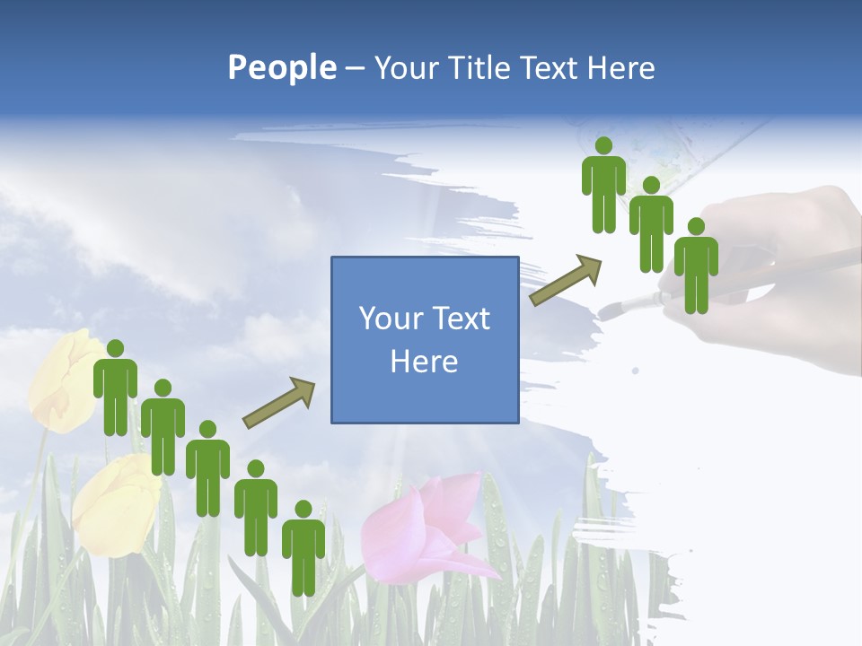 Lilac Paper Flora PowerPoint Template