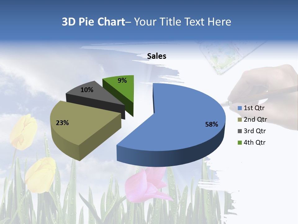 Lilac Paper Flora PowerPoint Template