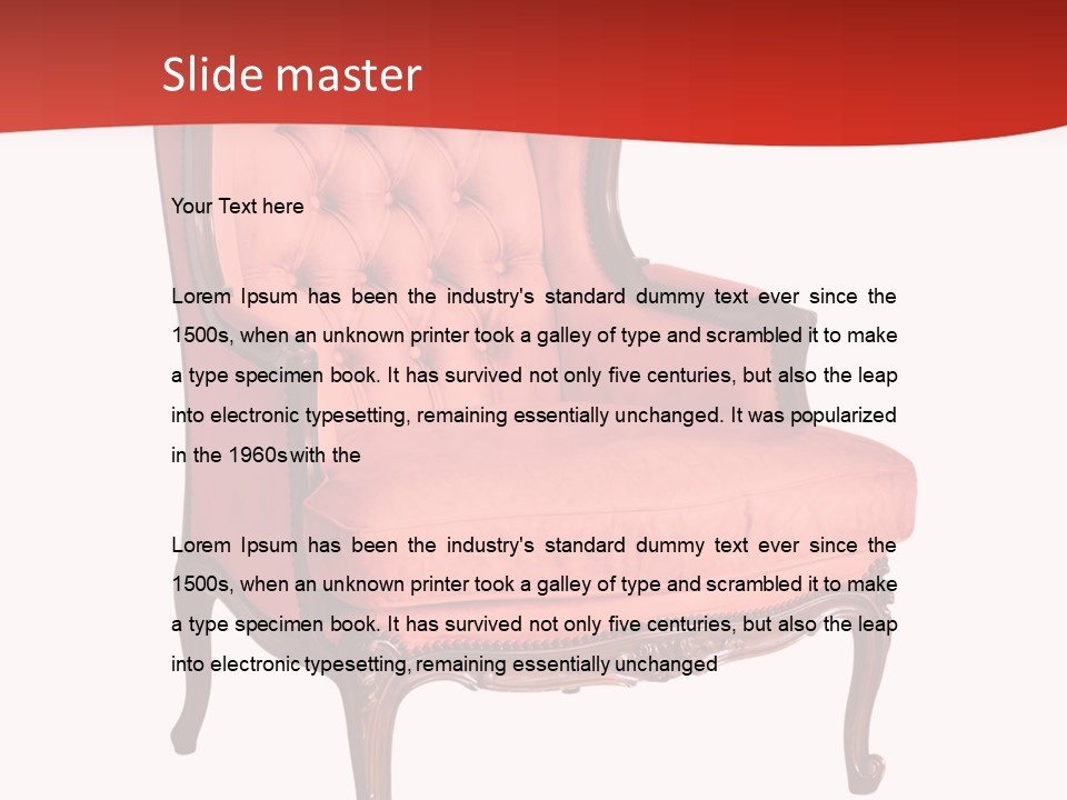 Sofa Armchair Decor PowerPoint Template