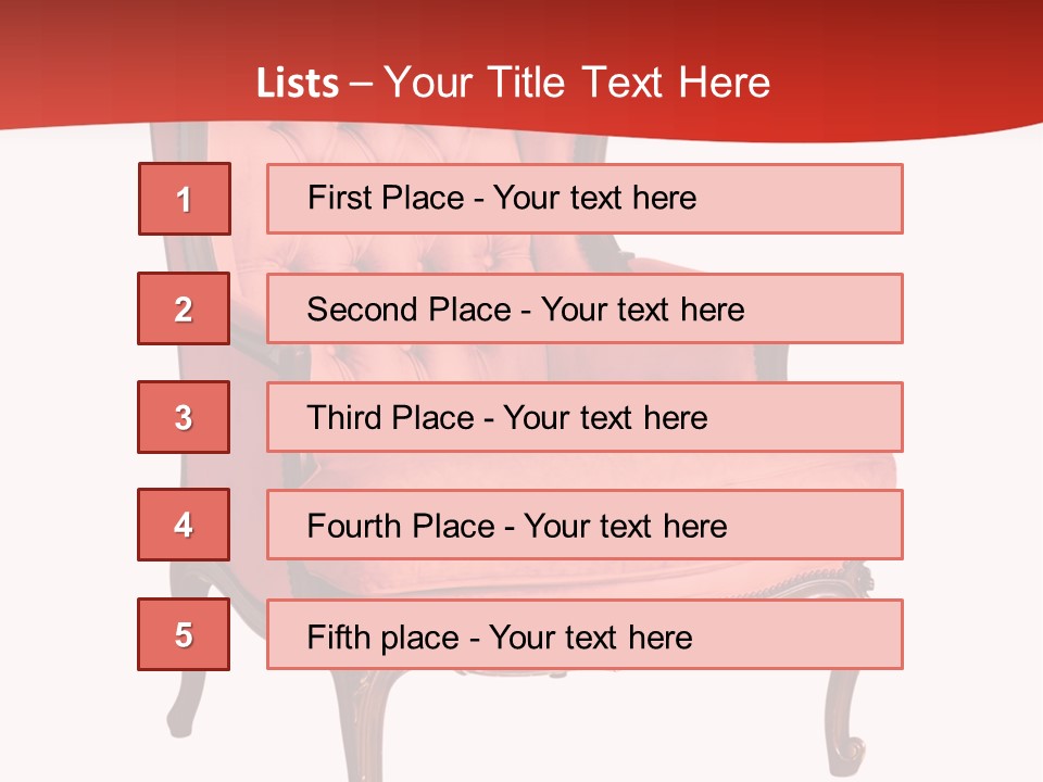 Sofa Armchair Decor PowerPoint Template