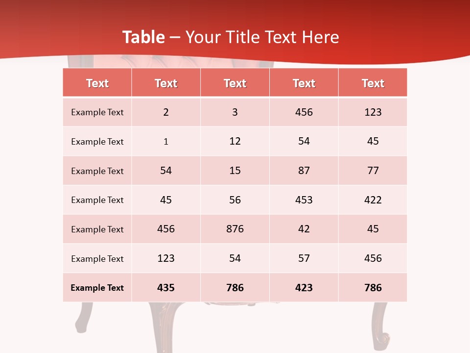 Sofa Armchair Decor PowerPoint Template