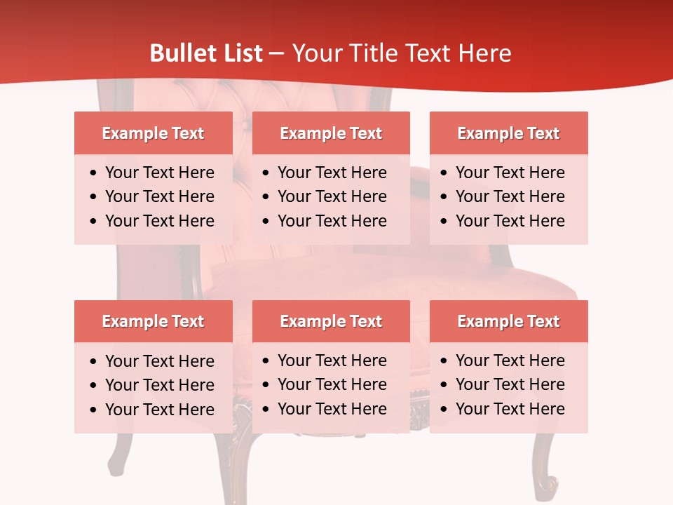 Sofa Armchair Decor PowerPoint Template