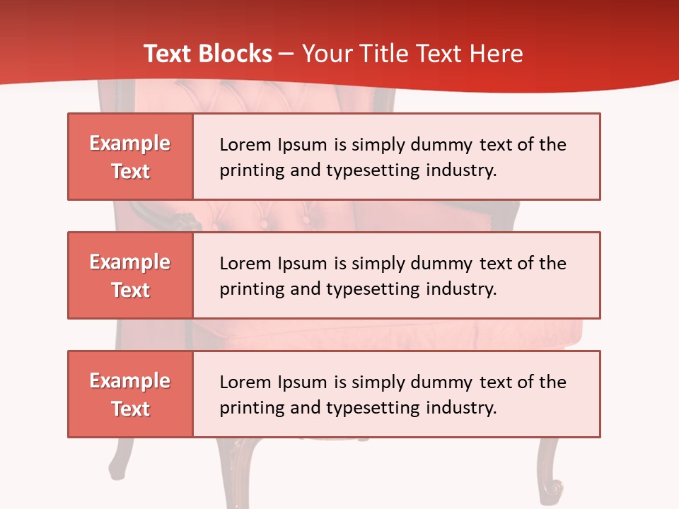 Sofa Armchair Decor PowerPoint Template