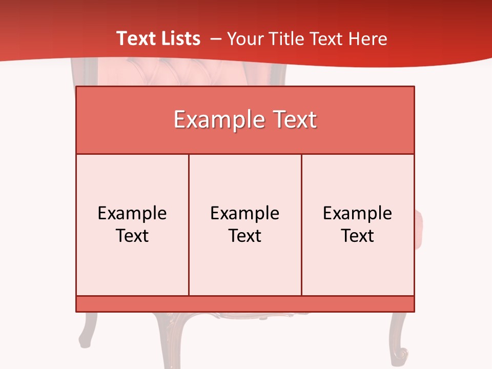 Sofa Armchair Decor PowerPoint Template
