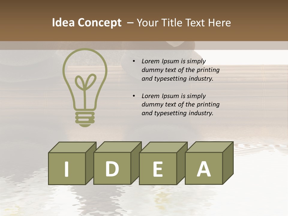 Green Wellness Yang PowerPoint Template