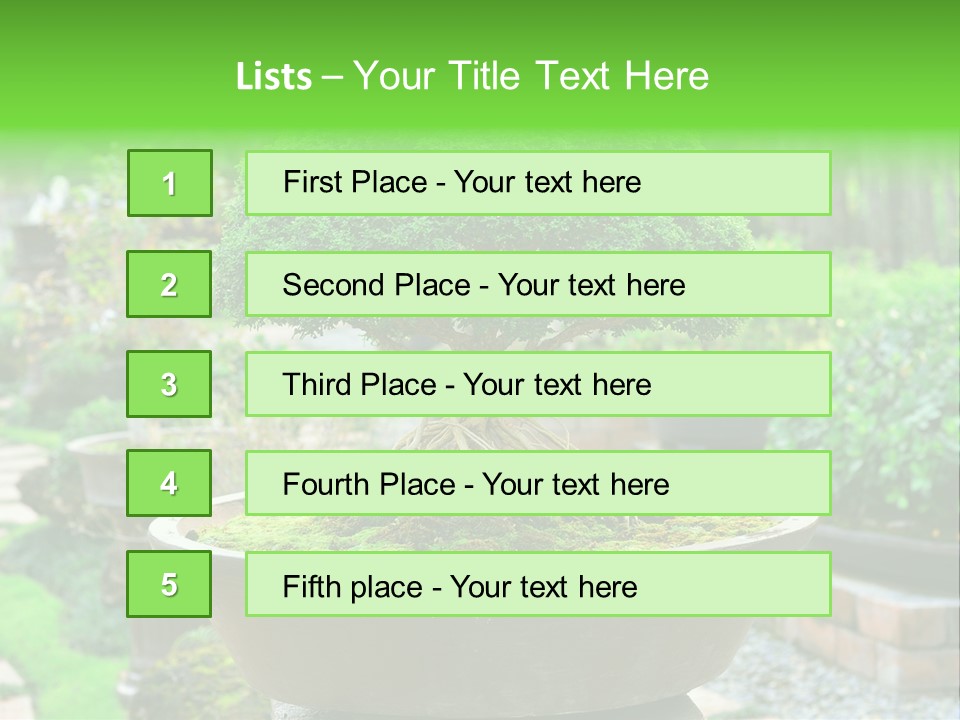 Tropical Green Beautiful PowerPoint Template