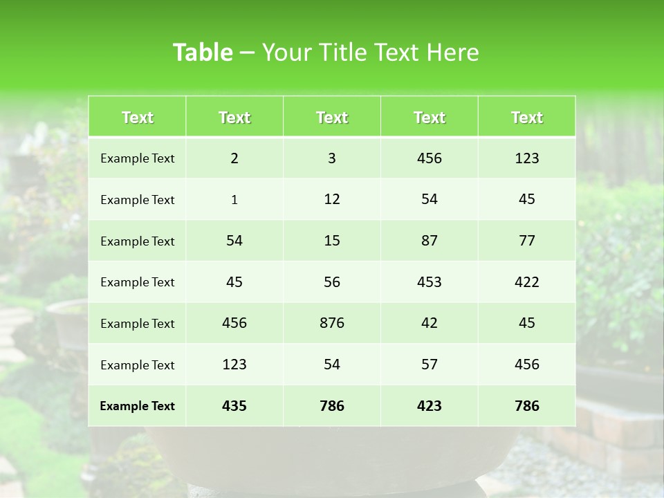 Tropical Green Beautiful PowerPoint Template