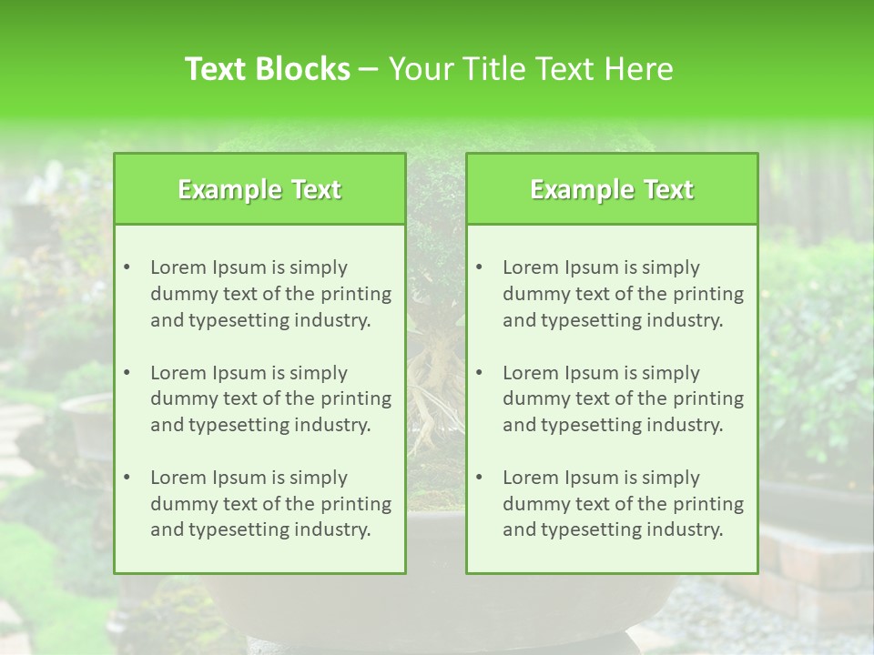 Tropical Green Beautiful PowerPoint Template