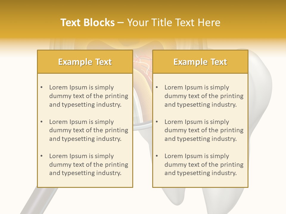 Tooth Cavity Filling PowerPoint Template