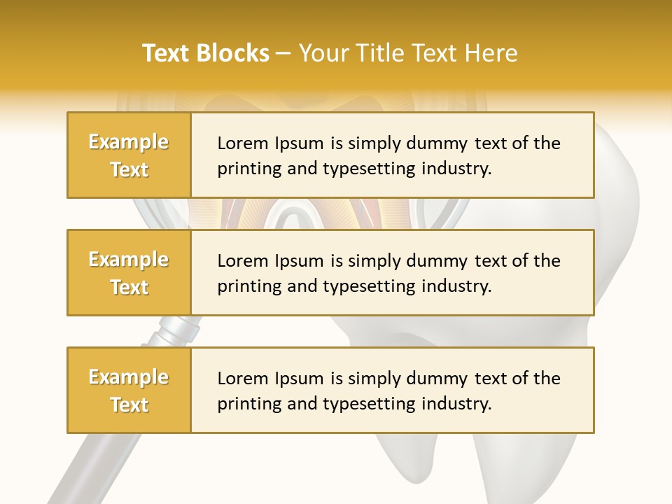 Tooth Cavity Filling PowerPoint Template