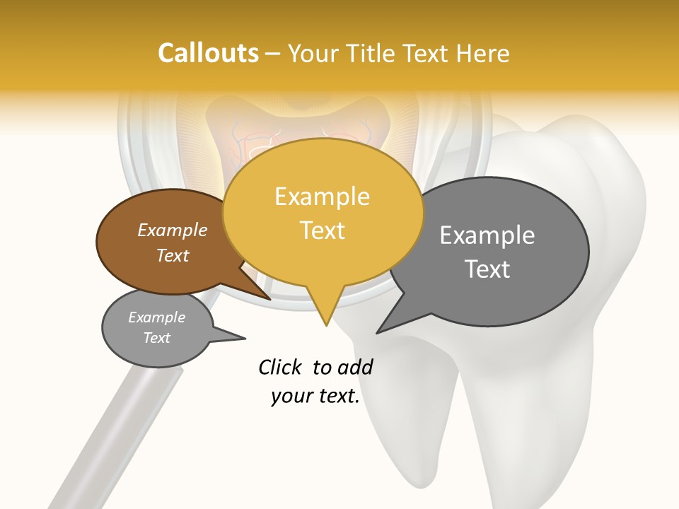 Tooth Cavity Filling PowerPoint Template