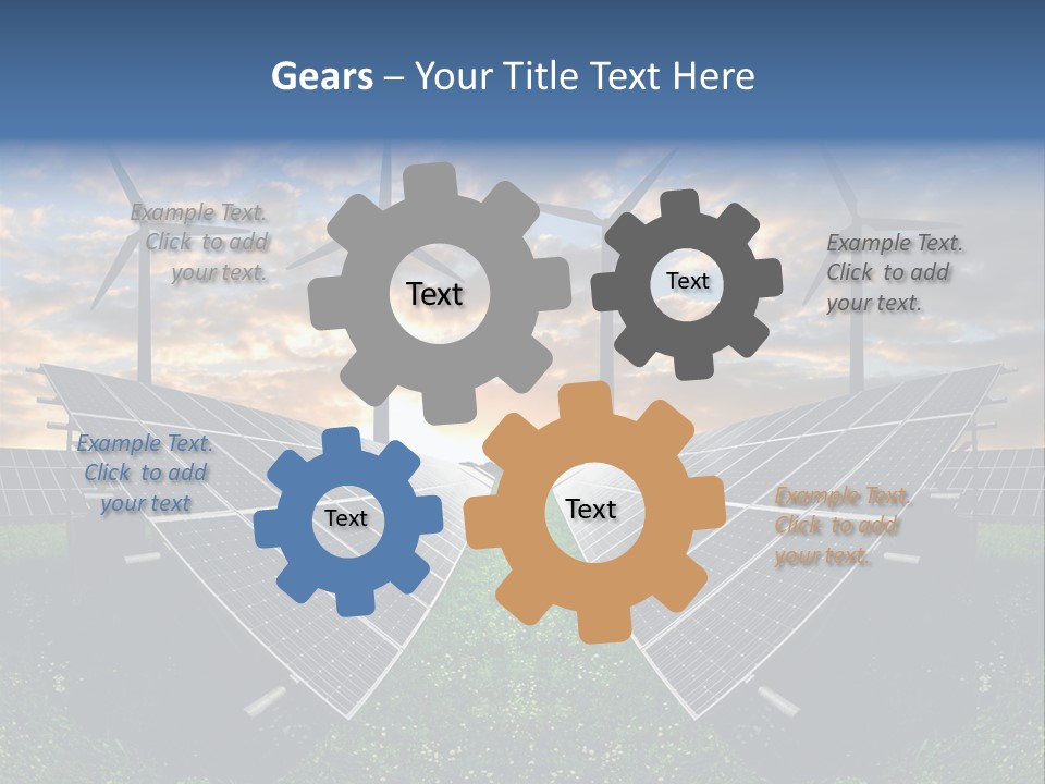 Wind Sun Turbine PowerPoint Template