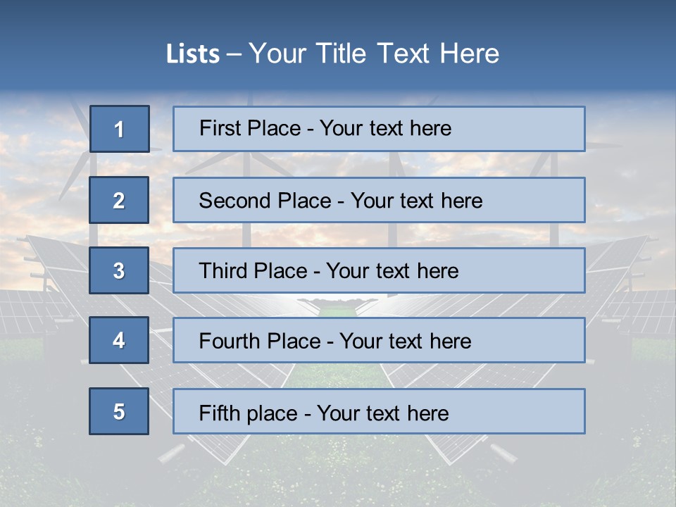 Wind Sun Turbine PowerPoint Template