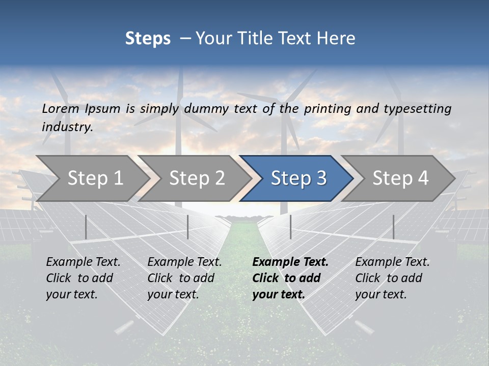 Wind Sun Turbine PowerPoint Template