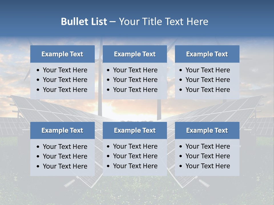 Wind Sun Turbine PowerPoint Template