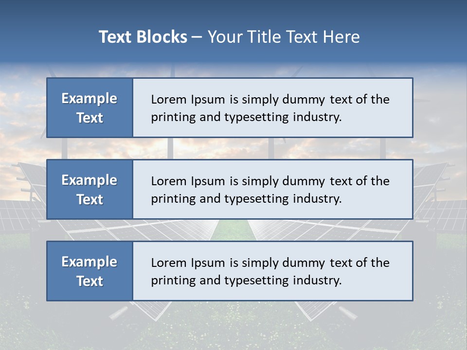 Wind Sun Turbine PowerPoint Template